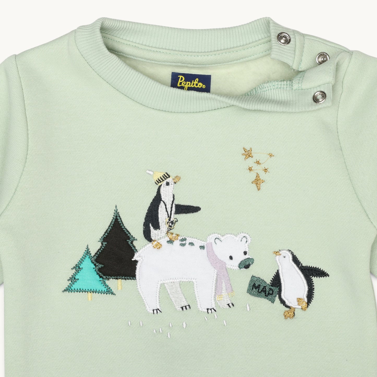 GIRLS BEAR AND PENGUIN FLEECE TRACKSUIT