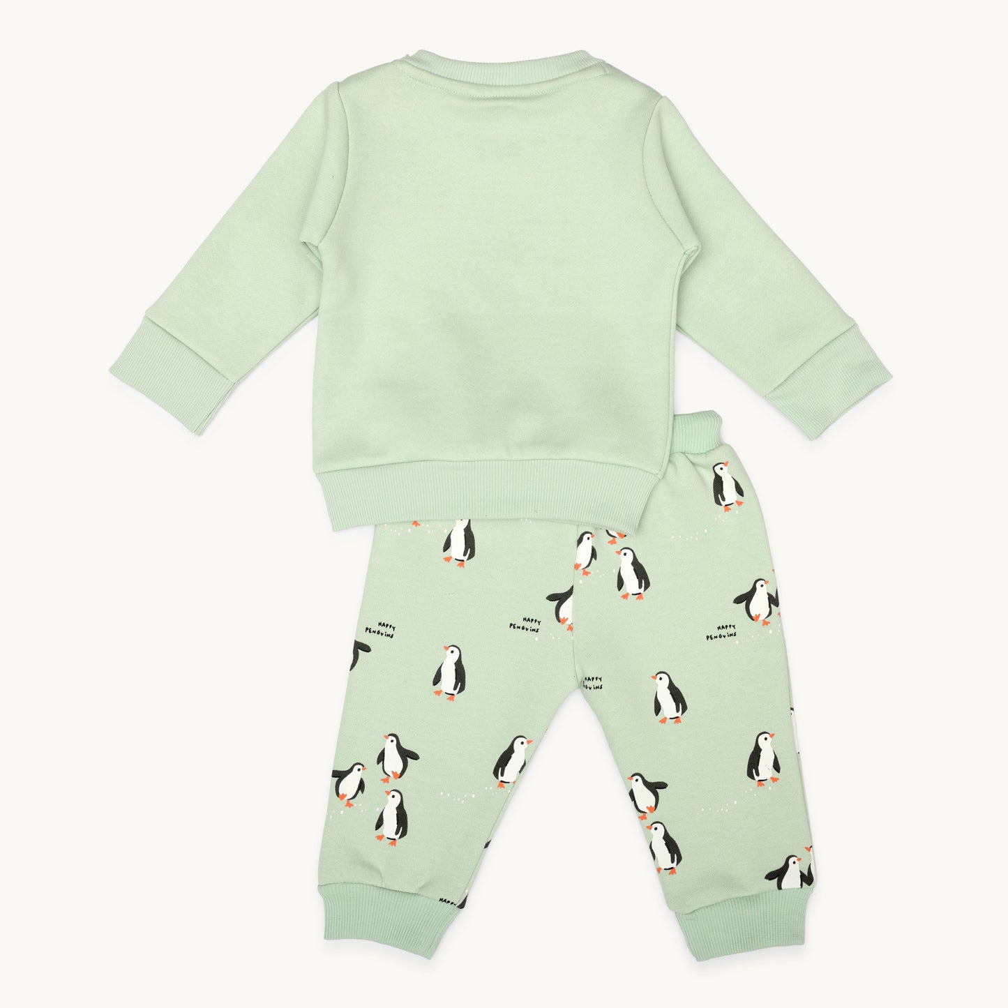 GIRLS BEAR AND PENGUIN FLEECE TRACKSUIT