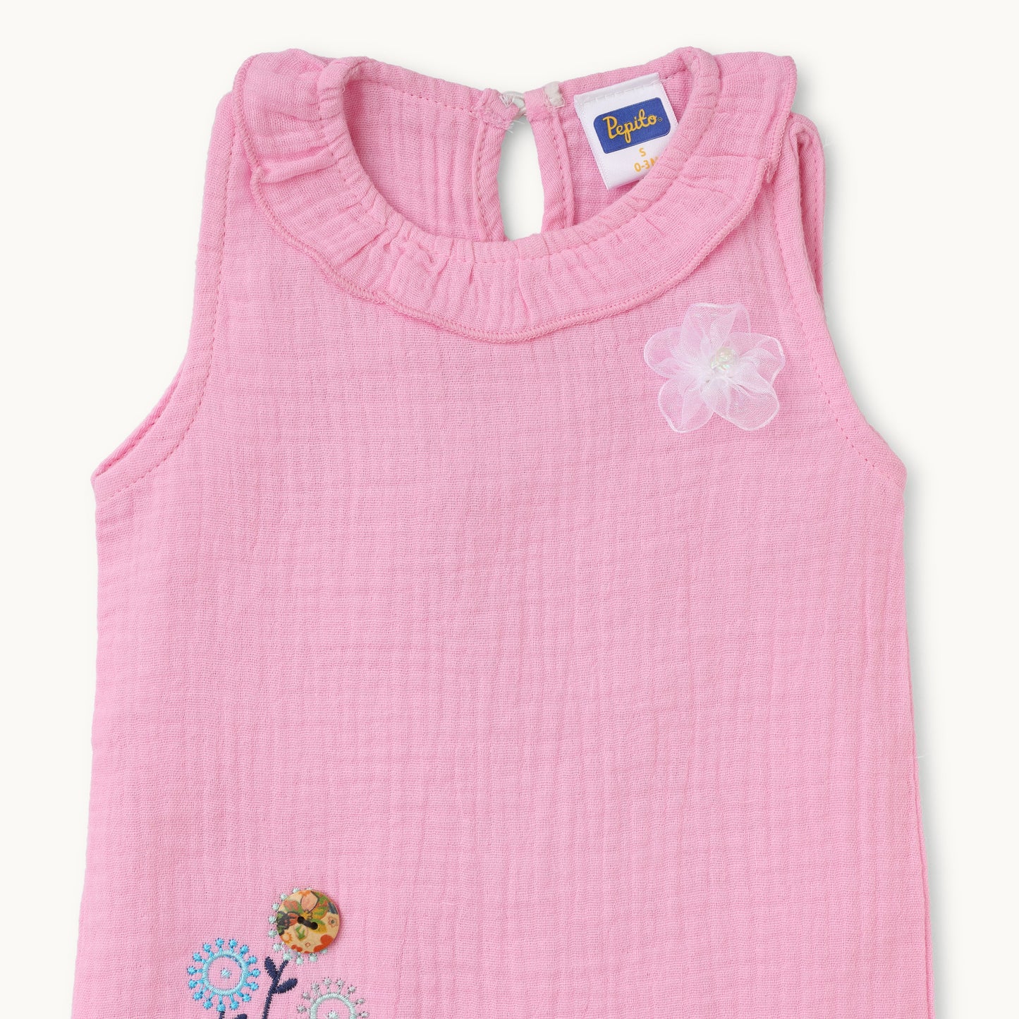 Floral Pink Romper - Infant Girls
