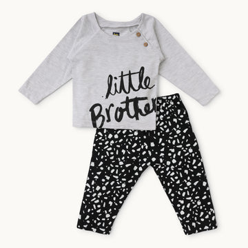 Grey Melange Pyjama Set - Infant Boys