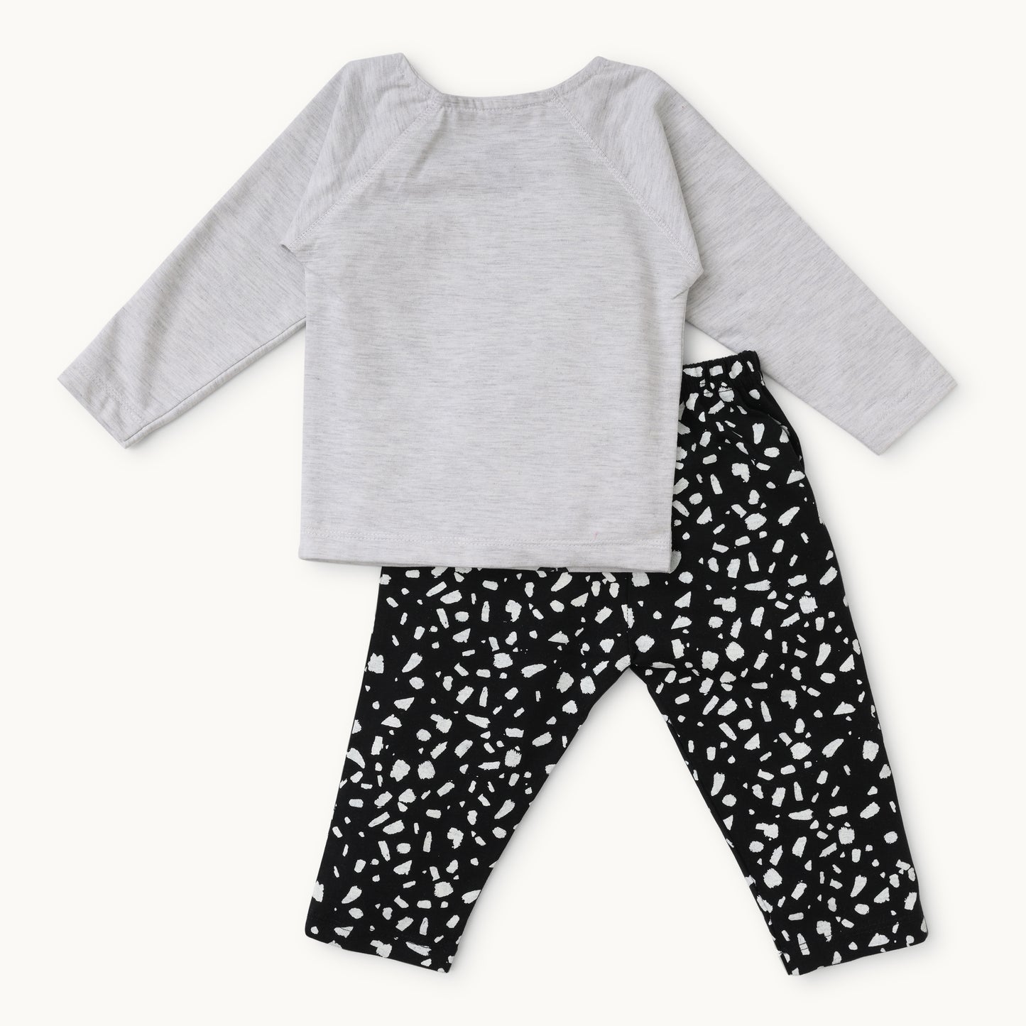 Grey Melange Pyjama Set - Infant Boys