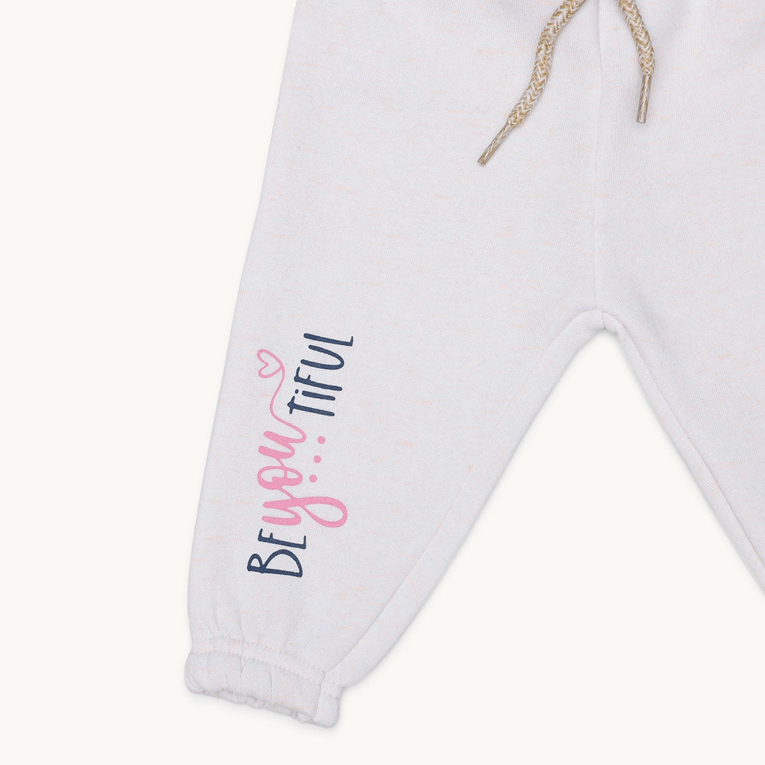 GIRLS SWAN AND UNICORN FLEECE TRACKSUIT