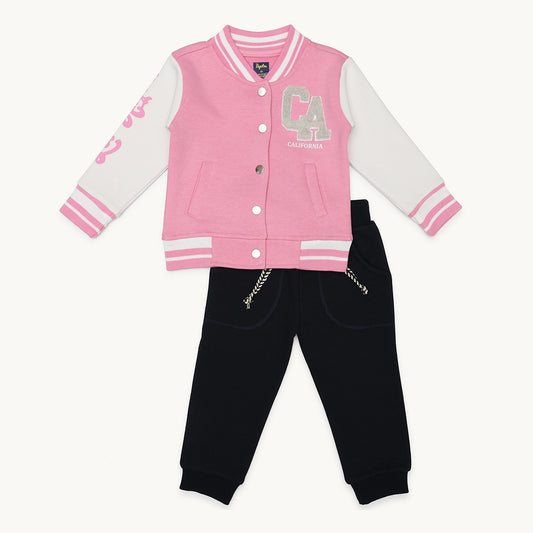 GIRLS VARSITY FLEECE TRACKSUIT