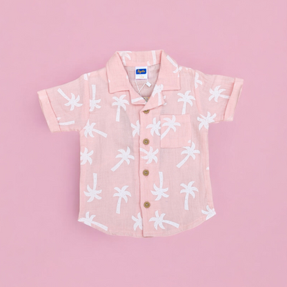 Pepito's Pink Palm Paradise 100% Organic Cotton Co-Ord Set