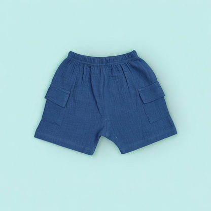 Pepito's Classic Blue & Cream Linen Co-Ord Set